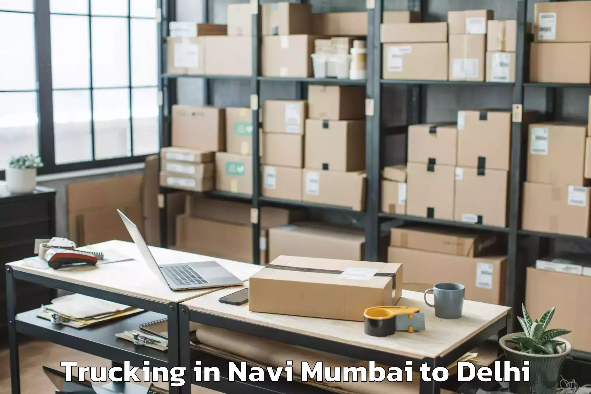 Reliable Navi Mumbai to Delhi Cantonment Trucking